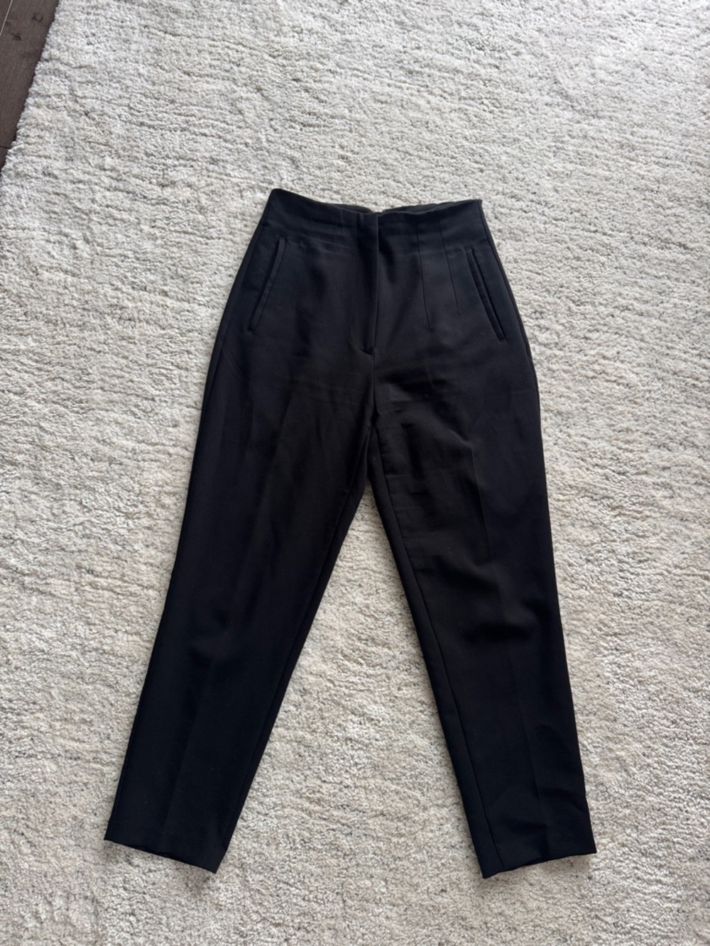 Zara Black Waistband Trousers
